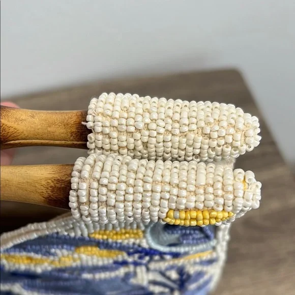 From India To You | Beaded Tropical Handbag w/ Bamboo Handle - Picture 11 of 11